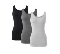 Camisole Vest Tops for Women Bamboo Rayon Soft Breathable Silky Smooth Women's Tank Stretch Slim Fit Basic Undershirts Sleeveless 3 Pack Layering, Lounge, Sleepwear