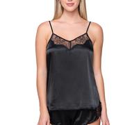 Camisole with thin straps for women Luna Prestige Satin Noir L
