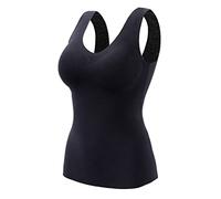 Camisoles with Built in Bra Tummy Control Compression Tank Tops for Women Body Shaper Padded Tanks Thermal Underwear Vest Seamless Cami Shaper Underskirts