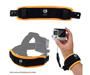 CAMKIX 2in1 Floating Wrist Strap & Headstrap Floater compatible with GoPro Hero 8, 7, 6, 5, Black, Session, Hero 4, Session, Black, Silver, Session, Hero+ LCD, 3+, 3, DJI Osmo Action