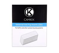 CAMKIX Anti-Fog Inserts compatible with Gopro Hero 4 Black, Silver, 3+, 3, 2, 1 and Other Camera and Housing Systems - 20 Pack Reusable Moisture Removing Inserts