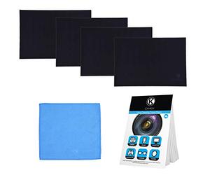 Camkix Microfiber Cover Cloth Cleaning Set - Compatible with Apple MacBook Pro (15-16”) - 4x Keyboard Liner Cloth, 1x Double Sided Cloth and 1 x Lens Cleaning Paper Tissue Booklet