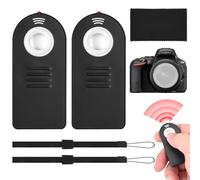Camkix Wireless IR Shutter Remote Control (2-Pack) - Compatible with Nikon and Canon Cameras (DF, D5, D610, D750, D810, D5300, D7200 and EOS 5D Mark IV, 5DS, 6D, 77D, 100D, 750D, 1300D, 10X Mark II)