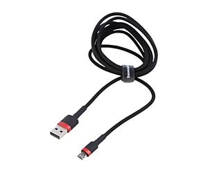 CAMKLF-C91 cable high speed, USB 2.0 2 m black textile 1.5 A BASEUS