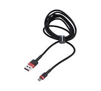 CAMKLF-C91 cable high speed, USB 2.0 2m black textile 1.5A BASEUS