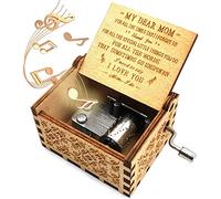 CAMKONG You are My Sunshine Wood Music Boxes,Laser Engraved Vintage Wooden Sunshine Musical Box Gifts for Mother's Day (for mom)