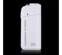 CamKpell Universal Portable USB Emergency 2 AA Battery Extender Charger Power Bank Supply Box For iPhone Mobile Phone MP3 MP4 Black White