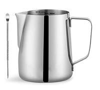 CAMKYDE Stainless Steel Milk Frothing Pitcher 32 oz, Espresso Steaming Pitcher with Decorating Pen for Espresso Machines, Cappuccino, Latte Art