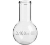 Camlab High Quality 3,3 Borosilicate Glass Round Bottom Boiling Flask, Single Neck, With Beaded Rim, Chemically and Heat Resistant, 50ml-1L Boiling Flask (100ml Single)