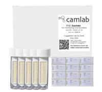 Camlab TTC/TTC Total Viable Count Dipslide Dip Tests With Sample Labels And QR Instructions Booklet Pack of 10