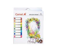 Camlin Kokuyo Brush Pen, 12 Shades (Multicolor)