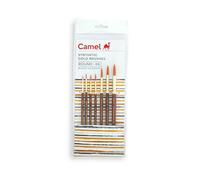 Camlin Kokuyo Paint Brush Series 66 - Round Synthetic Gold, Set of 7