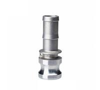 Camlock Fitting, 1PC BSPT 1/2" 3/4" 1" 1-1/4" 1-1/2" 2" SS304 Stainless Steel Homebrew Camlock Fitting Adapter Barb Camlock Quick Disconnect Silver (Color : E Type, Size : 1/2")