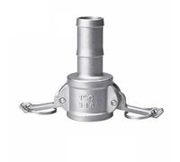 Camlock Fitting, 1PC BSPT 1/2" 3/4" 1" 1-1/4" 1-1/2" 2" SS304 Stainless Steel Homebrew Camlock Fitting Adapter Barb Camlock Quick Disconnect Silver (Color : C Type, Size : 3/4")