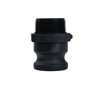 Camlock Fittings Poly (1-1/2" Type F) Standard Camlock Couplings, Male Adapter x Male Thread Camlock Fittings Polypropylene Cam Groove Fitting (1-1/2")