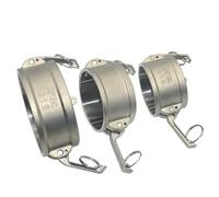 Camlock Groove Fitting 304 Stainless Steel Type DC Cam Lock Quick Connector 1/2" 3/4" 1" 1-1/4" 1-1/2" 2" 2-1/2" 3" 4" 1pcs(3")