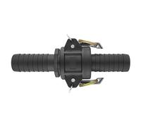 Camlock high Output Hose Fittings Type C+E kit, Joins layflat Hose,Ideal for use with Dirty Water/Drainage Pumps,Tough Long Lasting Polypropylene (1.25" Barb)