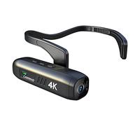 CAMMHD 4K Camcorder, Head Mounted Camera Wearable Vlog Camera 6-Axis Gimbal Stabilizer Video Camera Recorder, Wi-Fi APP Control (64GB Memory Card Included)