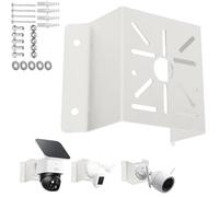 cammount Exterior Wall Corner Mount Bracket Solid Metal for Surveillance Systems, Corner Mount Holder for Security Cameras Installing to Reach A Wider View Angle