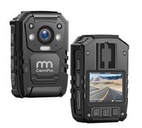 CammPro I826 HD Police Body Camera,128G Memory,Waterproof Premium Portable Body Worn Camera with Audio Recording Wearable,Night Vision,GPS for Law Enforcement (1440P)