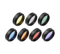 Camnoon 1.25 Inches Telescope Eyepiece Filters Set Moon & Skyglow Filter CPL Filter Red Orange Yellow Green Blue Color Filters for Lunar Planetary Observation
