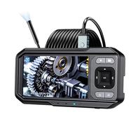 Camnoon 1080P Sewer Inspection Camera with 4.5 Inch IPS Screen Monitor Borescope Camera with LED Fill Light 16.4FT Semi-rigid Cable IP67 Waterproof with 32GB TF Card