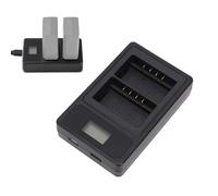 Camnoon Dual Flash Battery Charger for Godox VB26 VB26B VB30 Battery | with Smart Display Fit for V1, V850III, V860III, MF-R76, Ring72, AD100Pro, V1Pro, V100 Camera Flash Batteries