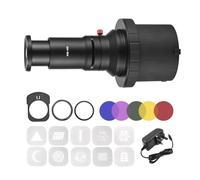 Camnoon Optical Conical Snoot Bowens Mount Flash Projector Attachement Photography Video Artist Modelling Shape with 5pcs Color Filters 10pcs Graphics Cards