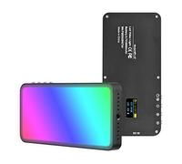 Camnoon RGB LED Video Light Portable Light Panel 3000K-6500K Dimmable Brightness 30 Special Effects CRI ≥95 for Portrait Video Recording Product Photography