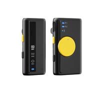 Camnoon Wireless Microphone System with 1 Receiver + 1 Microphone 200M Transmission Range 15h Duration Smart Noise Reduction Built-in BT 5.3