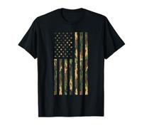 Camo American Flag USA Military Tactical Desert Gift T-Shirt