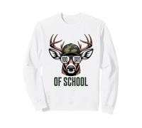 Camo Antlers Boar Of School Country Humor Rugged Hunter Sweatshirt