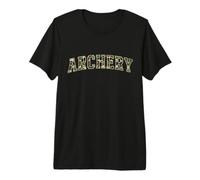 Camo Archery Camourflage Varsity Text Archer Coach Premium T-Shirt