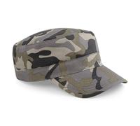 Camo Army Cap B33 - Beechfield Military/Cadet/Urban Casual Pre-curved Peak Hat
