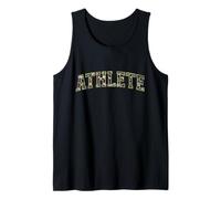 Camo Athlete Camourflage Varsity Text Fathers Day Tank Top