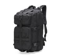 Camo backpack，Military Tactical Backpacks 35L Assault Pack Bag Large Rucksack with MOLLE Webbing System For Men Camping Hiking Trekking(Black)