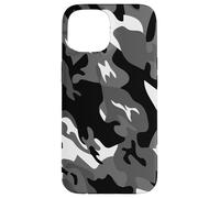Camo Black And White Camouflage Army Military Pattern Design Case for iPhone 15