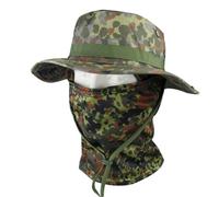 Camo Boonie Hat Set, Balaclava Face Mask Sun Protection Outdoor Hat | Breathable Boonie Hat & Face Cover Set, Lightweight, Breathable, Shapeable Brim, Smooth Ice Silk Polyester