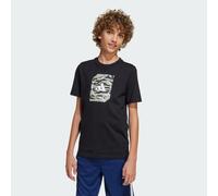 adidas Boy's CAMO Box Junior Boys Tshirt, Black, 9-10 Years
