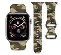 Camo Camouflage Strap Compatible with Apple Watch Band 38mm 40mm 41mm 42mm 44mm 45mm 46mm 49mm Men Women,Adjustable Soft Silicone Sport Wristbands for iWatch Ultra Series 10 9 8 7 6 5 4 3 2 1 SE