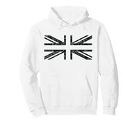 CAMO CAMOUFLAGE UNION JACK FLAG UNITED KINGDOM GREAT BRITAIN Pullover Hoodie, Adult Unisex, White, XX-Large