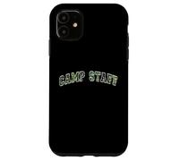Camo CAMP STAFF Summer Campground Host Trainer Team Besties Case for iPhone 11