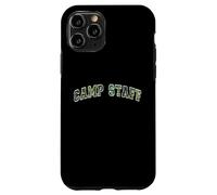 Camo CAMP STAFF Summer Campground Host Trainer Team Besties Case for iPhone 11 Pro