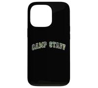 Camo CAMP STAFF Summer Campground Host Trainer Team Besties Case for iPhone 13 Pro