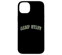 Camo CAMP STAFF Summer Campground Host Trainer Team Besties Case for iPhone 14 Plus