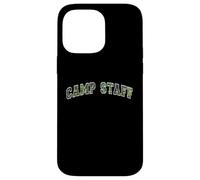 Camo CAMP STAFF Summer Campground Host Trainer Team Besties Case for iPhone 14 Pro Max
