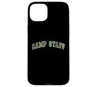 Camo CAMP STAFF Summer Campground Host Trainer Team Besties Case for iPhone 15 Plus
