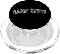Camo CAMP STAFF Summer Campground Host Trainer Team Besties PopSockets PopGrip for MagSafe