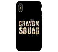 Camo CRAYON SQUAD Eater Proud Corp Military I Hate Sand Gag Case for iPhone X/XS