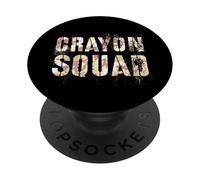 Camo CRAYON SQUAD Eater Proud Corp Military I Hate Sand Gag PopSockets Adhesive PopGrip